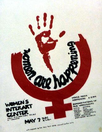 A 1973 poster advertising the Women's Interart Center's offerings.